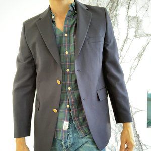 *SOLD* Boy's 2 Blue-Button Wool Blazer